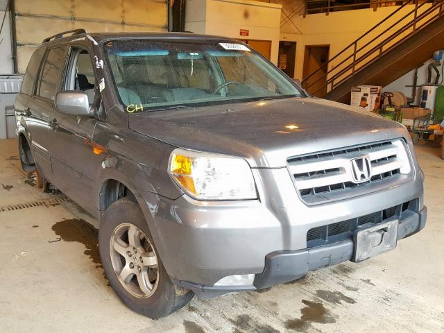 5FNYF18318B051722 - 2008 HONDA PILOT SE GRAY photo 1