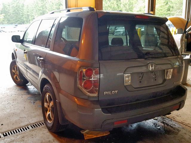 5FNYF18318B051722 - 2008 HONDA PILOT SE GRAY photo 3