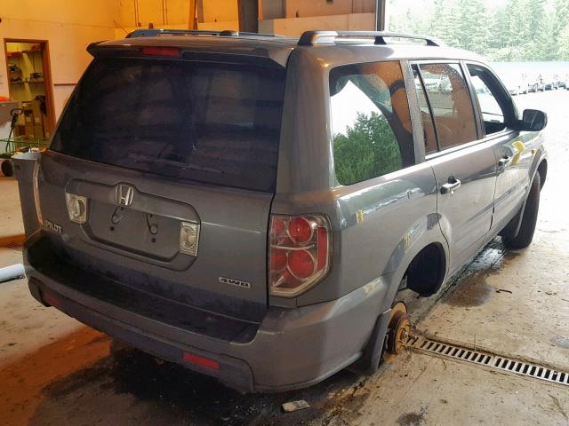 5FNYF18318B051722 - 2008 HONDA PILOT SE GRAY photo 4