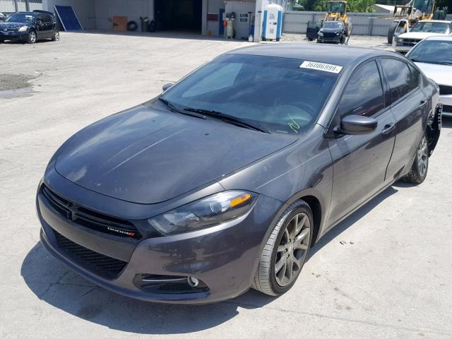 1C3CDFBB8ED767814 - 2014 DODGE DART SXT GRAY photo 2