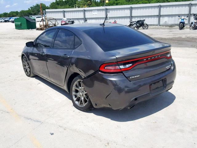 1C3CDFBB8ED767814 - 2014 DODGE DART SXT GRAY photo 3