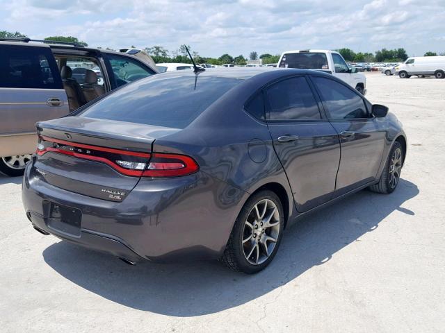 1C3CDFBB8ED767814 - 2014 DODGE DART SXT GRAY photo 4