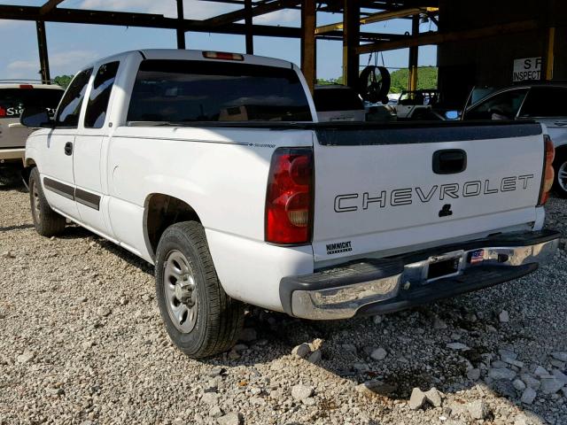 1GCEC19X25Z275939 - 2005 CHEVROLET SILVERADO WHITE photo 3