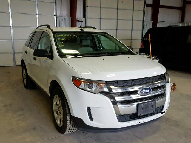 2FMDK4GC4EBB55655 - 2014 FORD EDGE SE WHITE photo 1