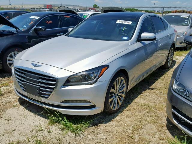 KMHGN4JF3FU063696 - 2015 HYUNDAI GENESIS 5. SILVER photo 2