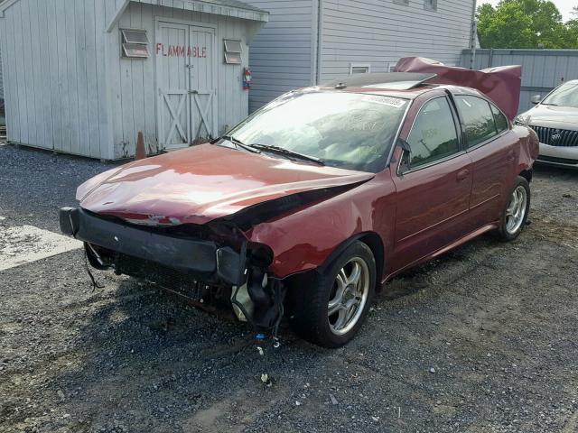 1G2NF52F03C140883 - 2003 PONTIAC GRAND AM S MAROON photo 2
