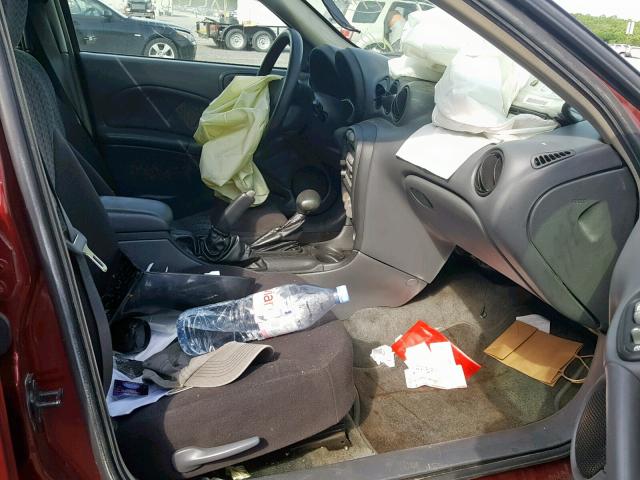 1G2NF52F03C140883 - 2003 PONTIAC GRAND AM S MAROON photo 5