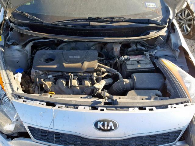 KNADN5A3XG6646756 - 2016 KIA RIO EX SILVER photo 7