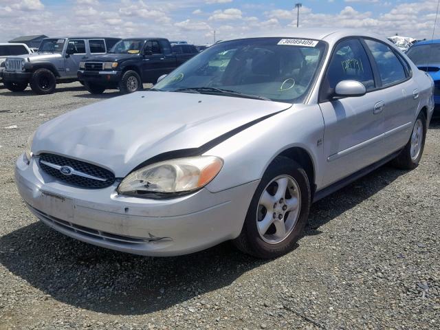 1FAFP55S1YA180923 - 2000 FORD TAURUS SES SILVER photo 2