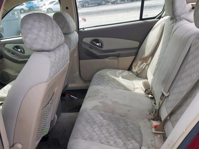 1G1ZT54894F111380 - 2004 CHEVROLET MALIBU LS BURGUNDY photo 6