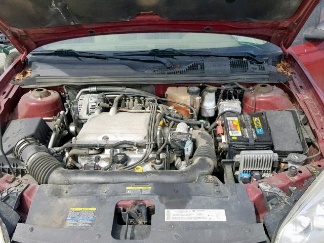 1G1ZT54894F111380 - 2004 CHEVROLET MALIBU LS BURGUNDY photo 7