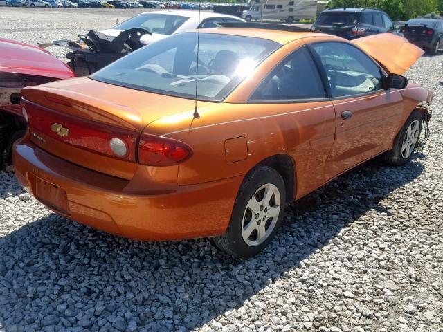 1G1JF12F257112378 - 2005 CHEVROLET CAVALIER L ORANGE photo 4