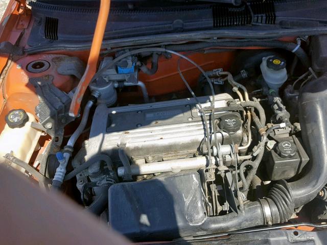 1G1JF12F257112378 - 2005 CHEVROLET CAVALIER L ORANGE photo 7