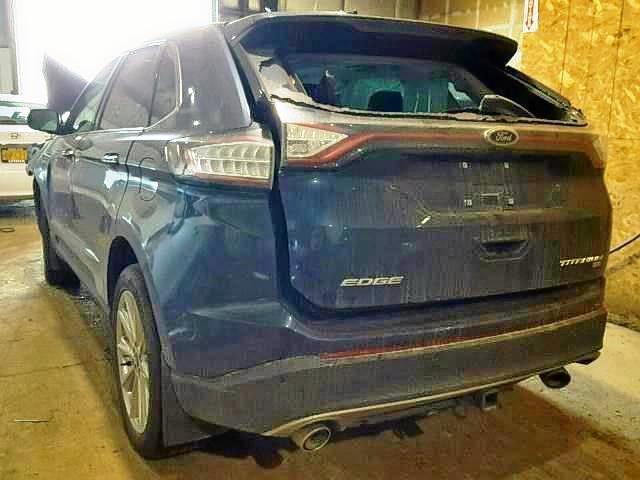 2FMPK4K82HBB11576 - 2017 FORD EDGE TITAN BLUE photo 3