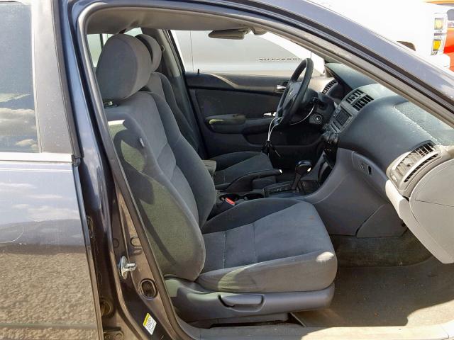 1HGCM56407A229390 - 2007 HONDA ACCORD LX GRAY photo 5