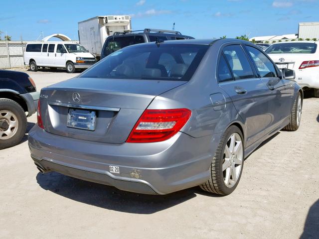 WDDGF4HB7CR197572 - 2012 MERCEDES-BENZ C 250 SILVER photo 4