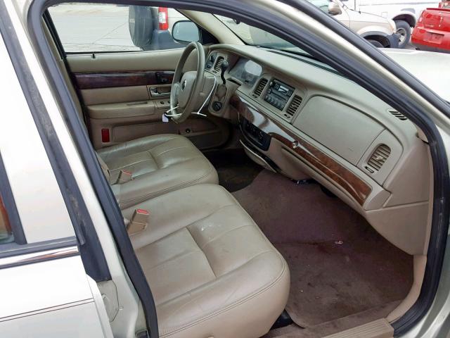 2MEFM74W95X617829 - 2005 MERCURY GRAND MARQ BEIGE photo 5