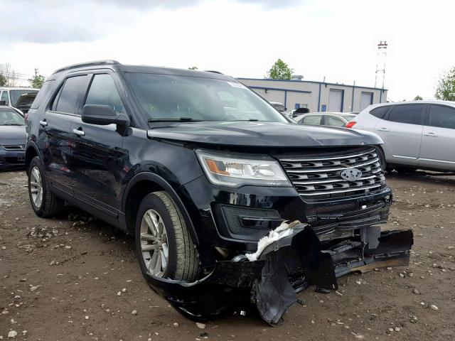 1FM5K8B87HGA08421 - 2017 FORD EXPLORER BLACK photo 1