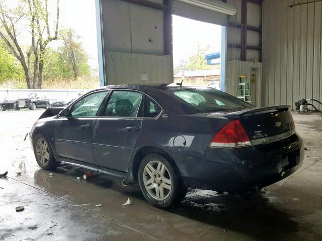 2G1WC57M291203585 - 2009 CHEVROLET IMPALA 2LT BLUE photo 3