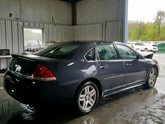 2G1WC57M291203585 - 2009 CHEVROLET IMPALA 2LT BLUE photo 4