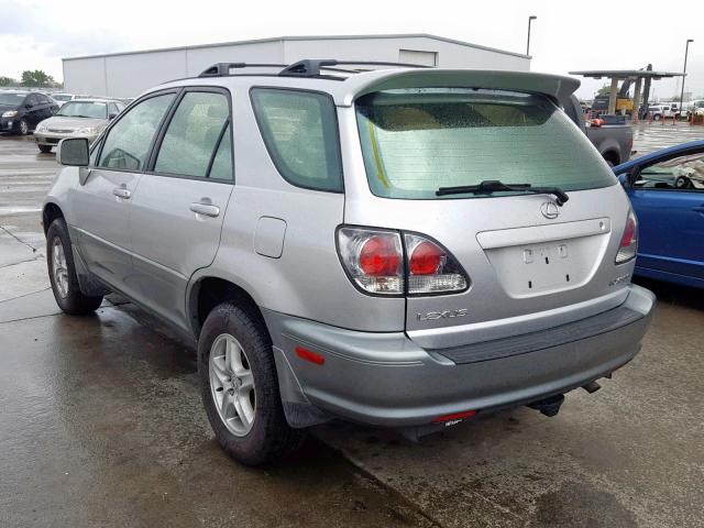 JTJHF10U220286573 - 2002 LEXUS RX 300 SILVER photo 3