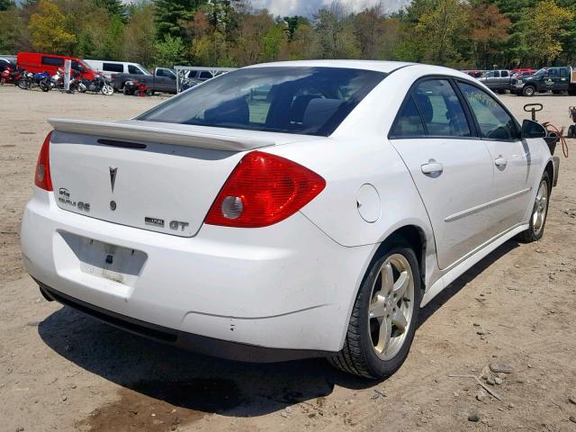 1G2ZK57K894244589 - 2009 PONTIAC G6 GT WHITE photo 4