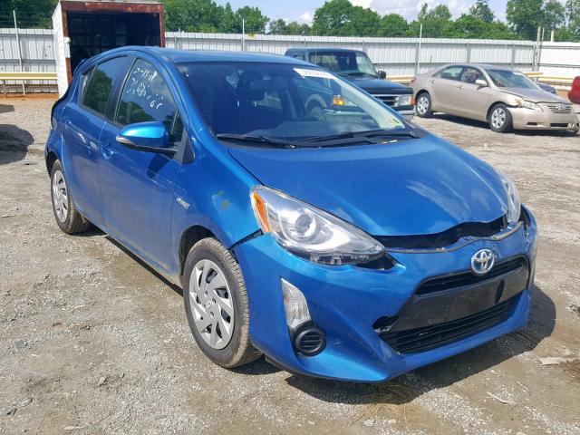 JTDKDTB38F1107130 - 2015 TOYOTA PRIUS C BLUE photo 1