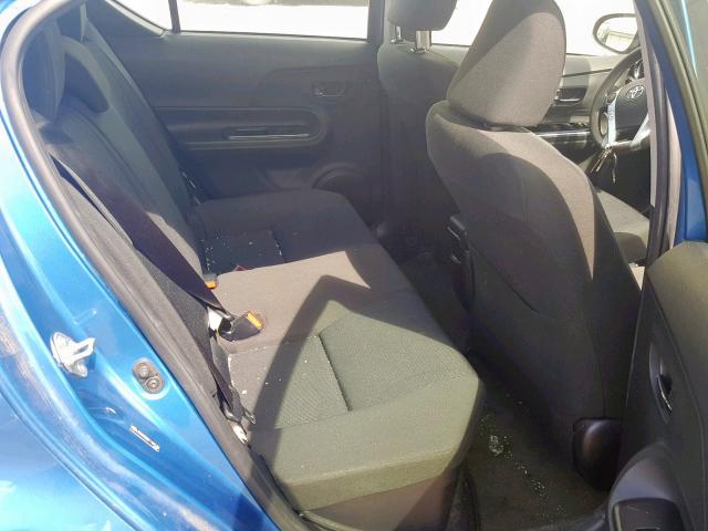 JTDKDTB38F1107130 - 2015 TOYOTA PRIUS C BLUE photo 6