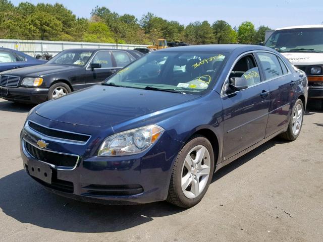 1G1ZB5EB3AF110184 - 2010 CHEVROLET MALIBU LS BLUE photo 2