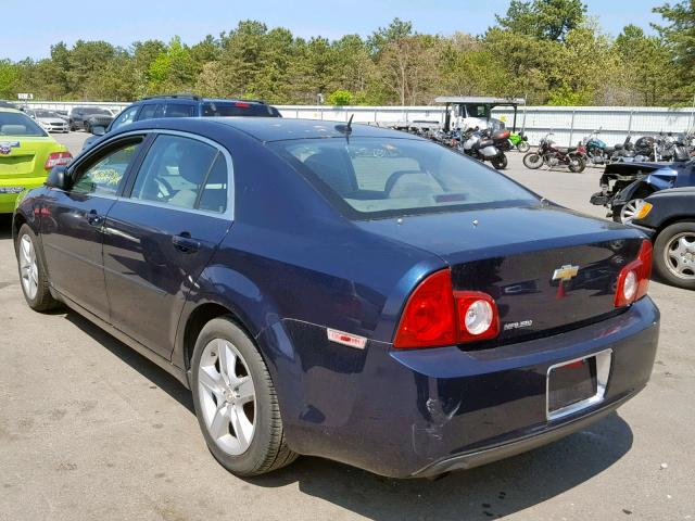 1G1ZB5EB3AF110184 - 2010 CHEVROLET MALIBU LS BLUE photo 3