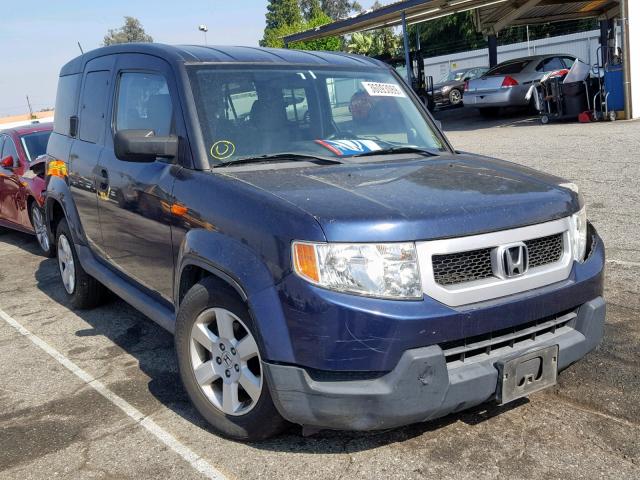 5J6YH1H78AL003628 - 2010 HONDA ELEMENT EX BLUE photo 1