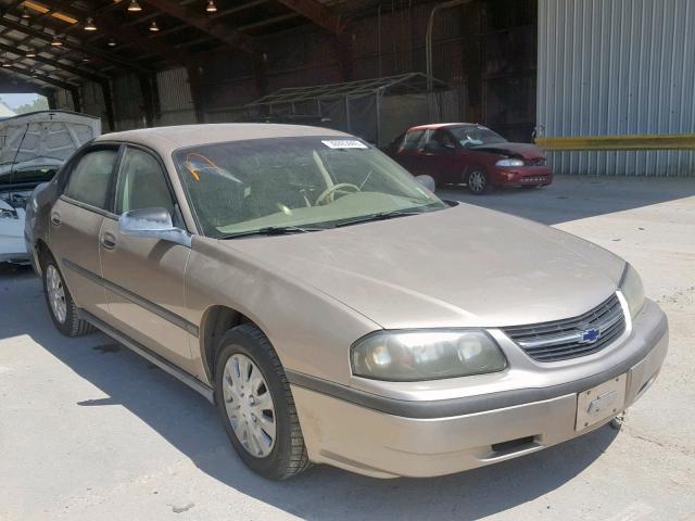 2G1WF52E739114207 - 2003 CHEVROLET IMPALA GOLD photo 1