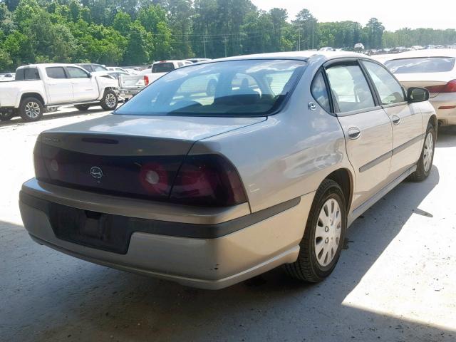 2G1WF52E739114207 - 2003 CHEVROLET IMPALA GOLD photo 4