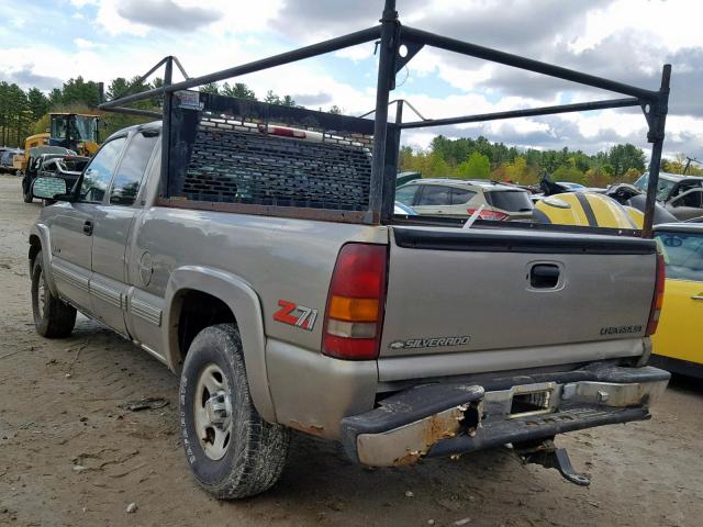 2GCEK19T7Y1309225 - 2000 CHEVROLET SILVERADO TAN photo 3