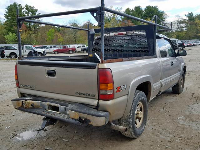 2GCEK19T7Y1309225 - 2000 CHEVROLET SILVERADO TAN photo 4