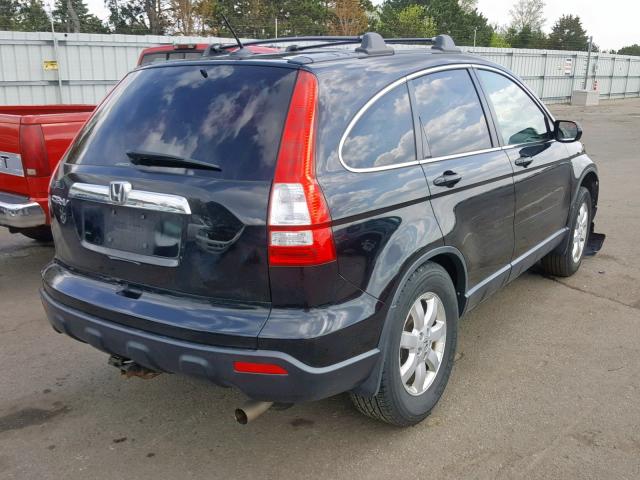 JHLRE48728C039560 - 2008 HONDA CR-V EXL BLACK photo 4