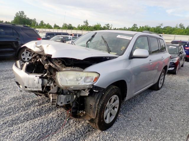 JTEDS41A882001340 - 2008 TOYOTA HIGHLANDER SILVER photo 2