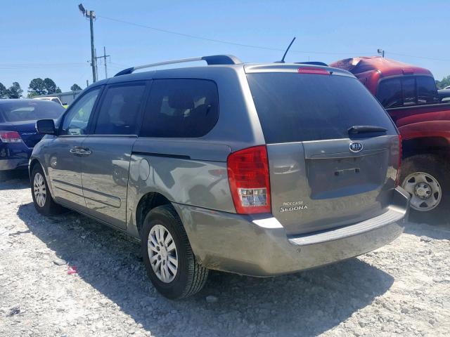 KNDMG4C72B6411140 - 2011 KIA SEDONA LX SILVER photo 3