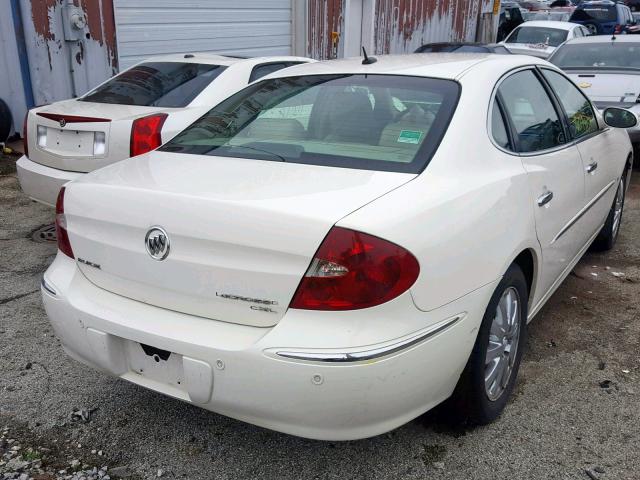 2G4WD582671168530 - 2007 BUICK LACROSSE C WHITE photo 4