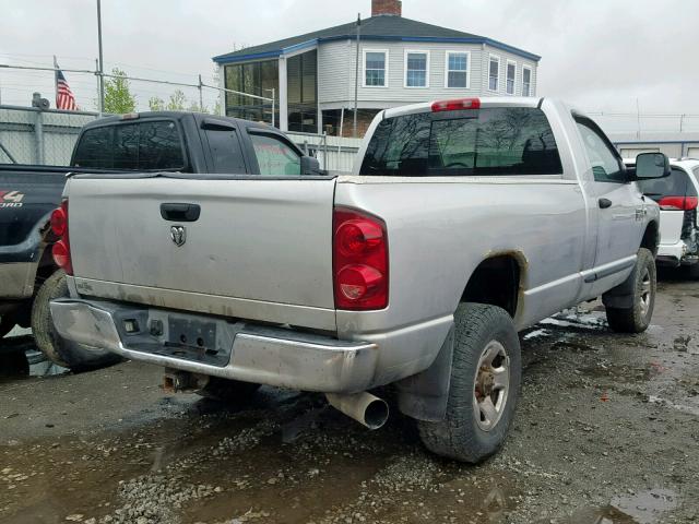 3D7KS26A87G785765 - 2007 DODGE RAM 2500 S SILVER photo 4