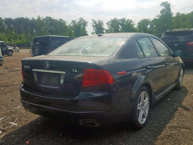 19UUA66286A001072 - 2006 ACURA 3.2TL BLACK photo 4