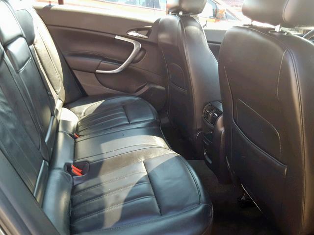 2G4GS5EC7B9185368 - 2011 BUICK REGAL CXL GRAY photo 6