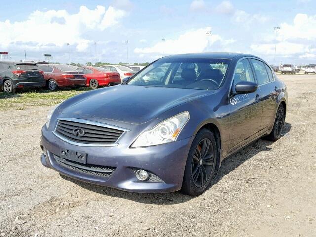 JN1CV6AP2DM713397 - 2013 INFINITI G37 BASE GRAY photo 2