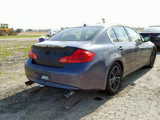 JN1CV6AP2DM713397 - 2013 INFINITI G37 BASE GRAY photo 4