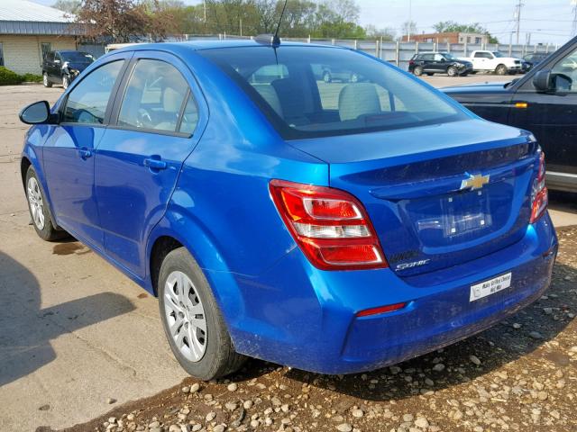 1G1JB5SHXH4164402 - 2017 CHEVROLET SONIC LS 蓝色 照片 3