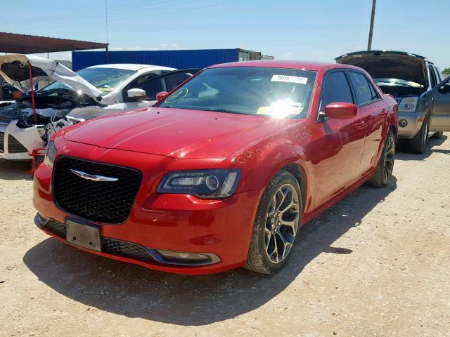 2C3CCABG6FH864371 - 2015 CHRYSLER 300 S RED photo 2