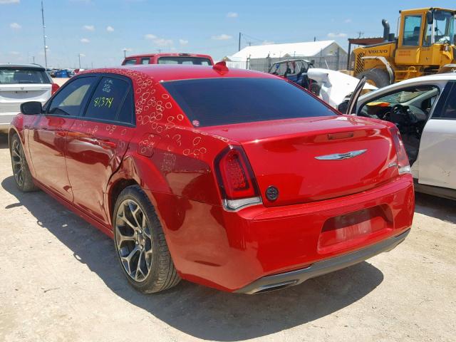 2C3CCABG6FH864371 - 2015 CHRYSLER 300 S RED photo 3