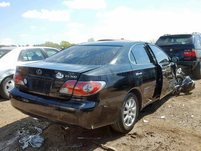 JTHBF30G030147525 - 2003 LEXUS ES 300 BLACK photo 4