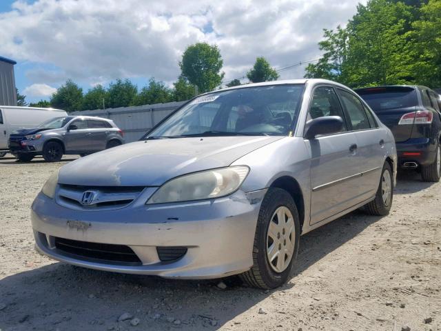 2HGES16334H591662 - 2004 HONDA CIVIC DX V SILVER photo 2