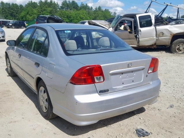 2HGES16334H591662 - 2004 HONDA CIVIC DX V SILVER photo 3